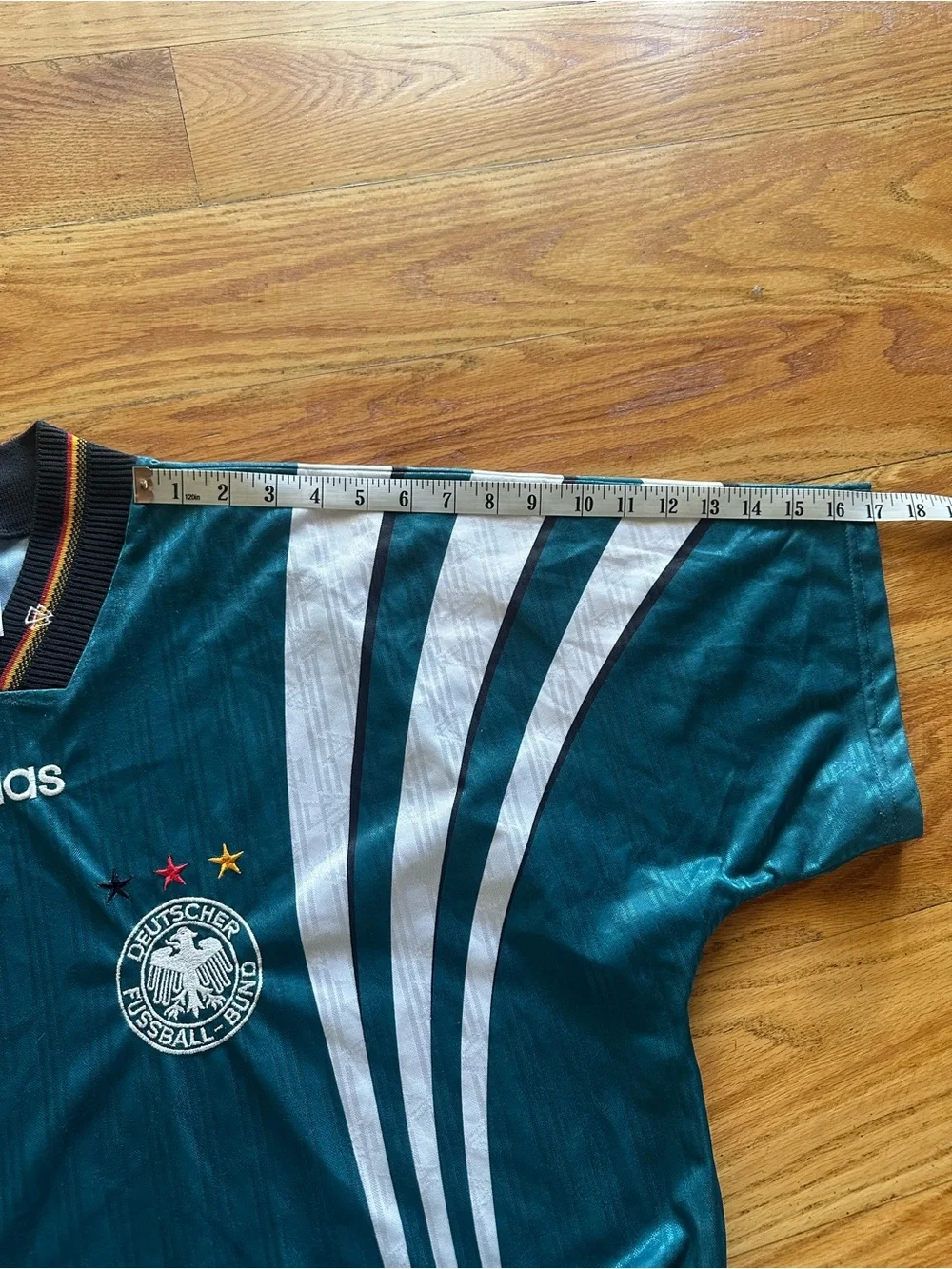 VINTAGE ADIDAS GERMANY 1996-1998 AWAY FOOTBALL SOCCER JERSEY  RETRO  MEN’S  XXL